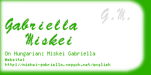 gabriella miskei business card